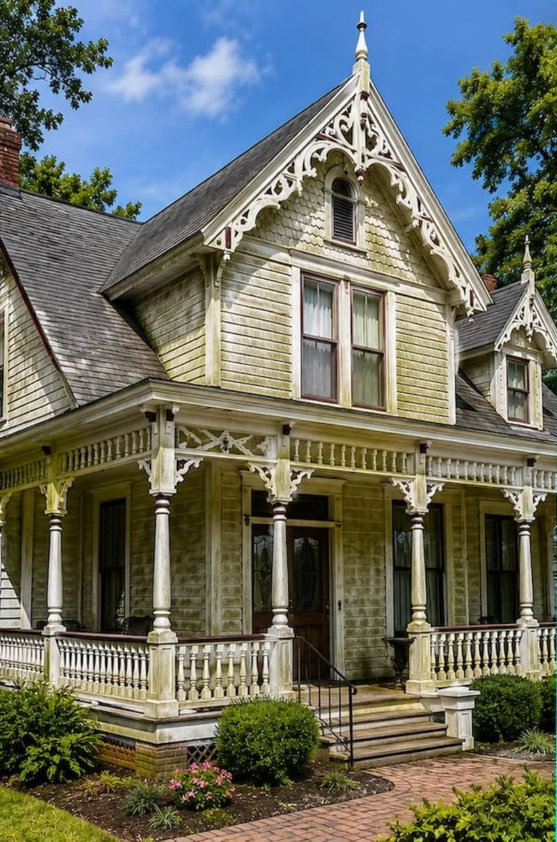 Home before house washing and roof cleaning in Waxahachie, TX