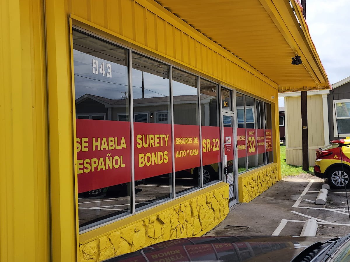 after photo of cleaned windows at a-max insurance in corsicana, tx